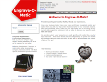 Tablet Screenshot of engraveomatic.com